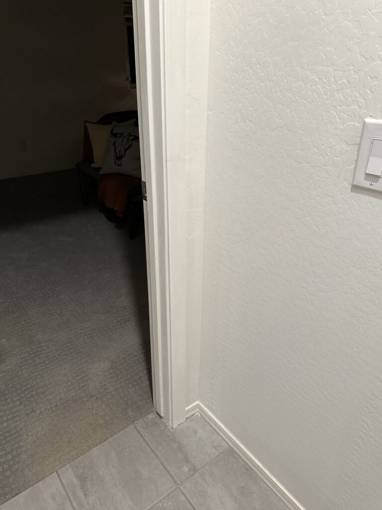 Drywall Repaired Painted After