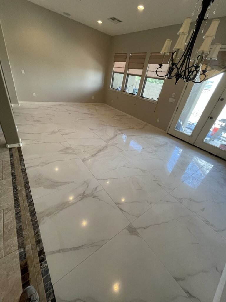Polished Marble Floor Wide