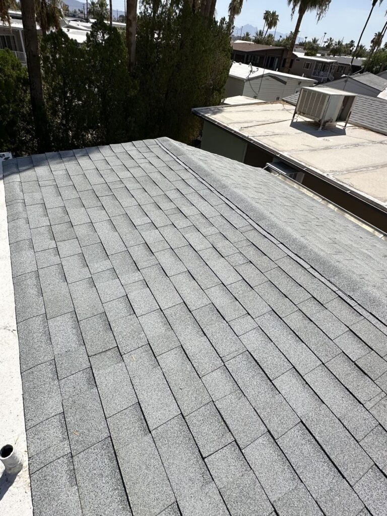 New Shingle Roof Over Carport