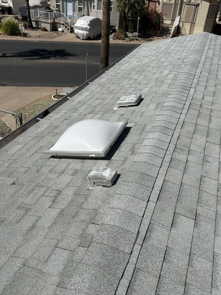 New Shingle Roof Skylight And Vent