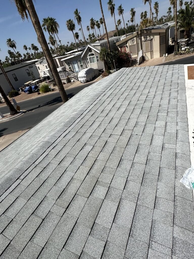 New Shingle Roof Wide View
