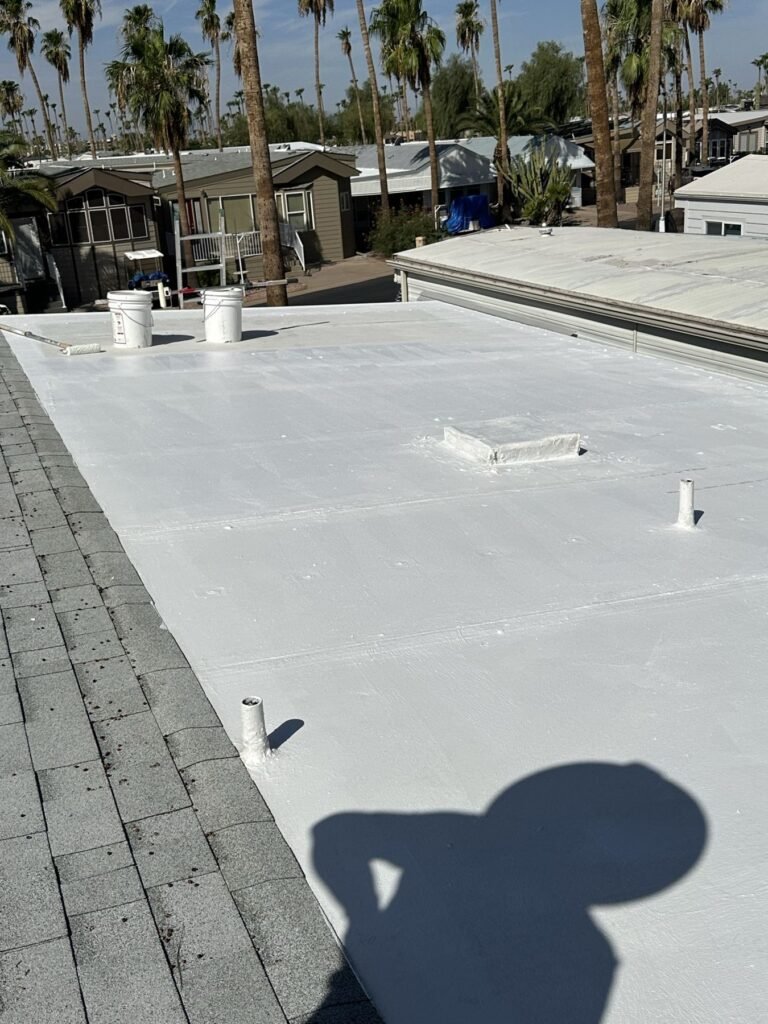 White Elastomeric Roof Coating