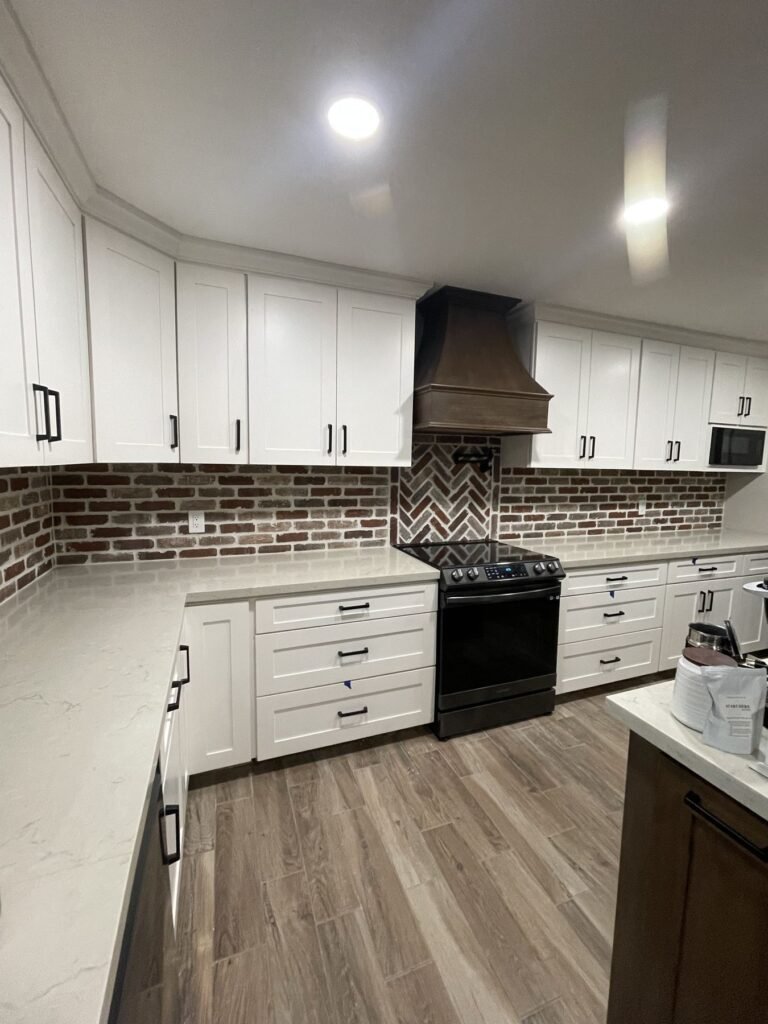 Kitchen Brick Backsplash Wide